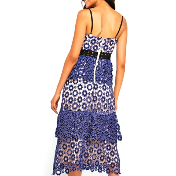 Anthropologie Just Me lace overlay dress size L - Picture 4 of 16